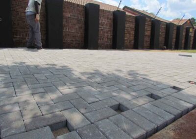 Commercial Paving Done In Pierre Van Ryneveld For A Dustbin Collection Area 2