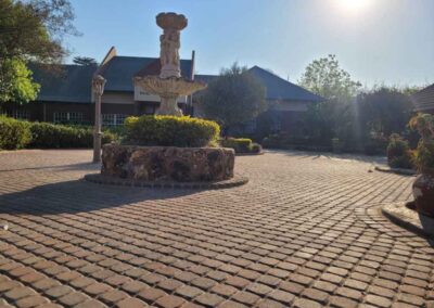 Irene Primary School Garden Walkways With an Autumn Blend Cobble Bond Paver