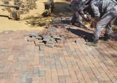 Irene Primary School Garden Walkways With a Autumn Blend Cobble Bond 9