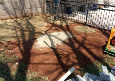 Lyttelton Residential Paving Done For A Garden Shed Platform 5 1