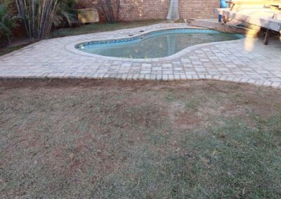 Montana Park Residential Swimming Pool Paving Using A Mix Of Various Wetcast Pavers 3