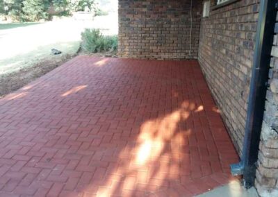 Pierre Van Ryneveld Residential Paving For Carport Using Clay Pavers 2