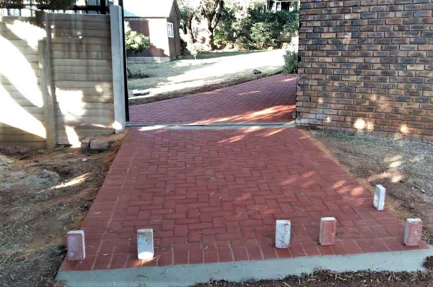 Pierre van Ryneveld Residential Paving For Carport Using Clay Pavers