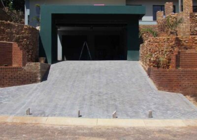 Wonderboom Driveway Paving Installed With Masonique Charcoal Pavers