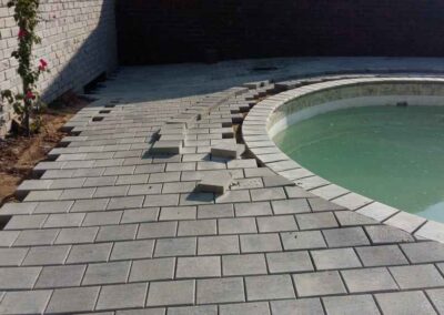 Garsfontein Residential Swimming Pool Surroundings Paved In A Strecherbond Packing Style 3