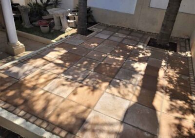 Sterrewag Residential Patio Paving Using C&Amp;M Landscaping Pavers